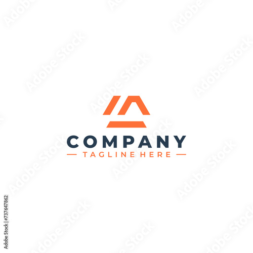 initial letter m logo design