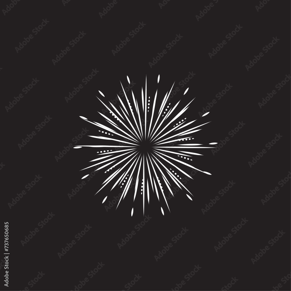 Light rays flat vector design Light rays flat vector design