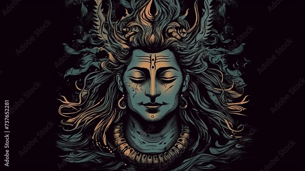 Divine Manifestation: Reverent Images of Lord Shiva in Worship Divine Manifestation: Reverent Images of Lord Shiva in Worship