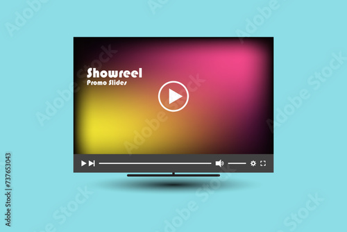 TV 4K flat screen lcd or oled, realistic plasma TV with stand.