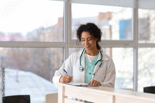 Female African-American med...