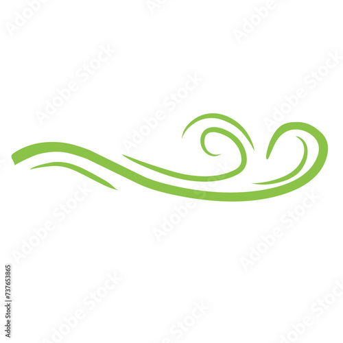 green swish swirl © metdi