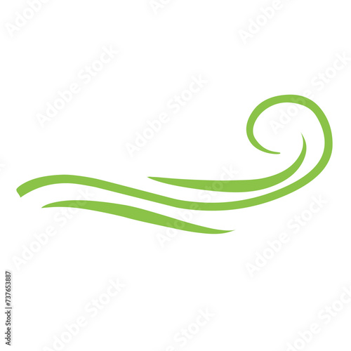 green swish swirl photo