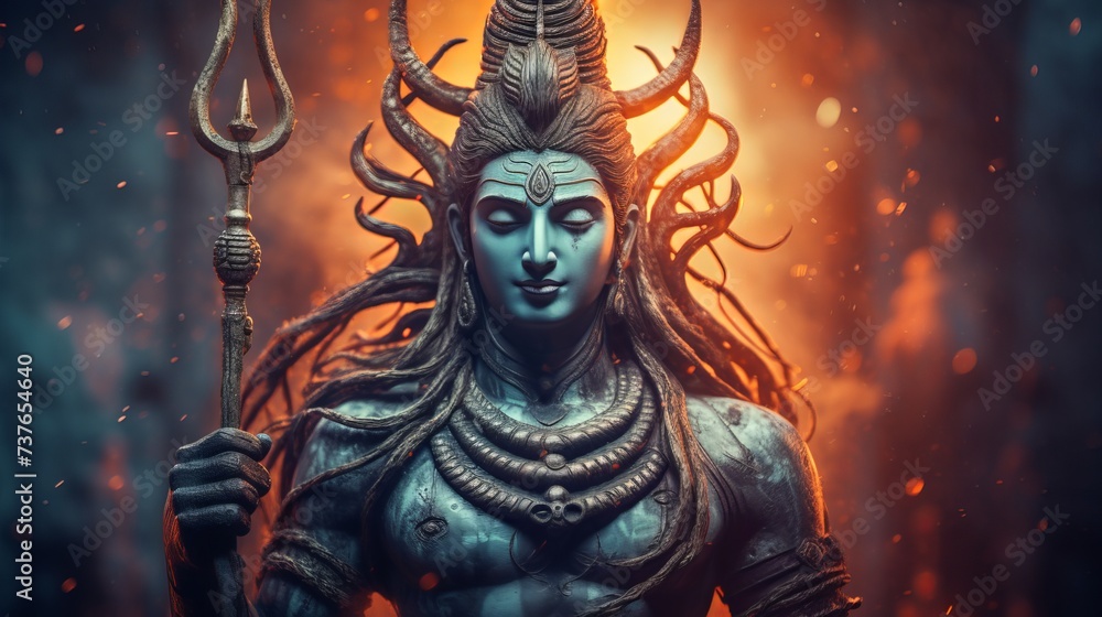 Divine Manifestation: Reverent Images of Lord Shiva in Worship Divine Manifestation: Reverent Images of Lord Shiva in Worship