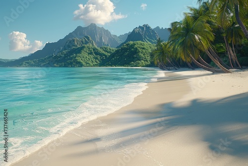 beautiful tropical turquoise ocean beach professional photography © NikahGeh
