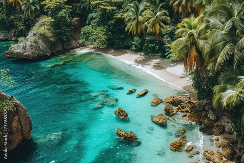 beautiful tropical turquoise ocean beach professional photography