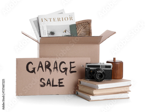 Box of unwanted stuff and c...