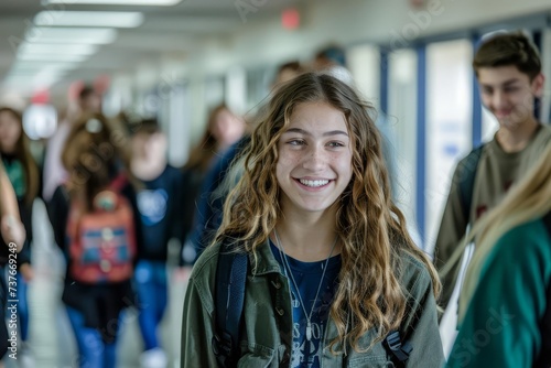 Dynamic capture of high school students energetically navigating the hallways between classes