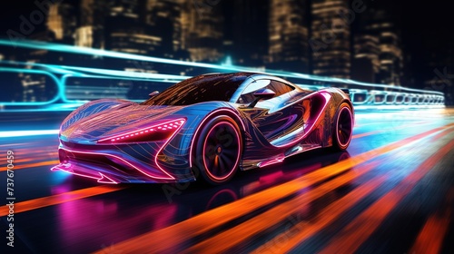 speed racing car generative ai