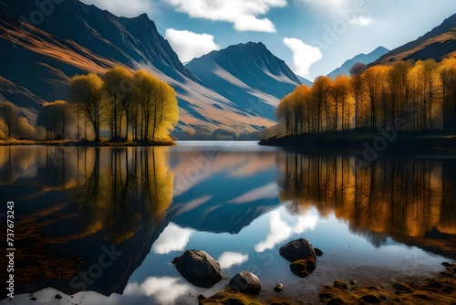 lake in the mountains