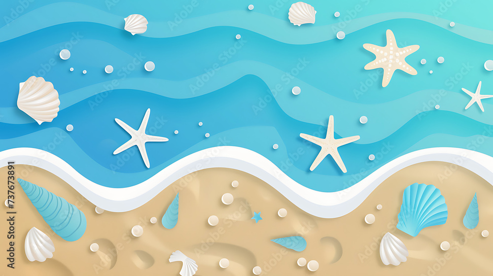 Starfish on the sand beach in clear sea water. Summer background. Summer time .Copy space. Relaxing on the beach. Starfish on the sand beach in clear sea water. Summer background. Summer time .Copy space. Relaxing on the beach.