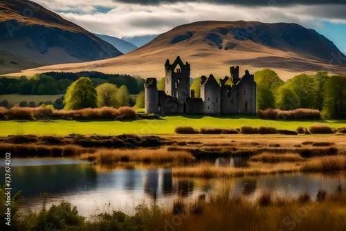 sunset over the lake