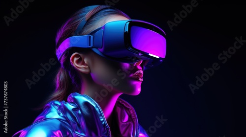 illustration of a person using VR