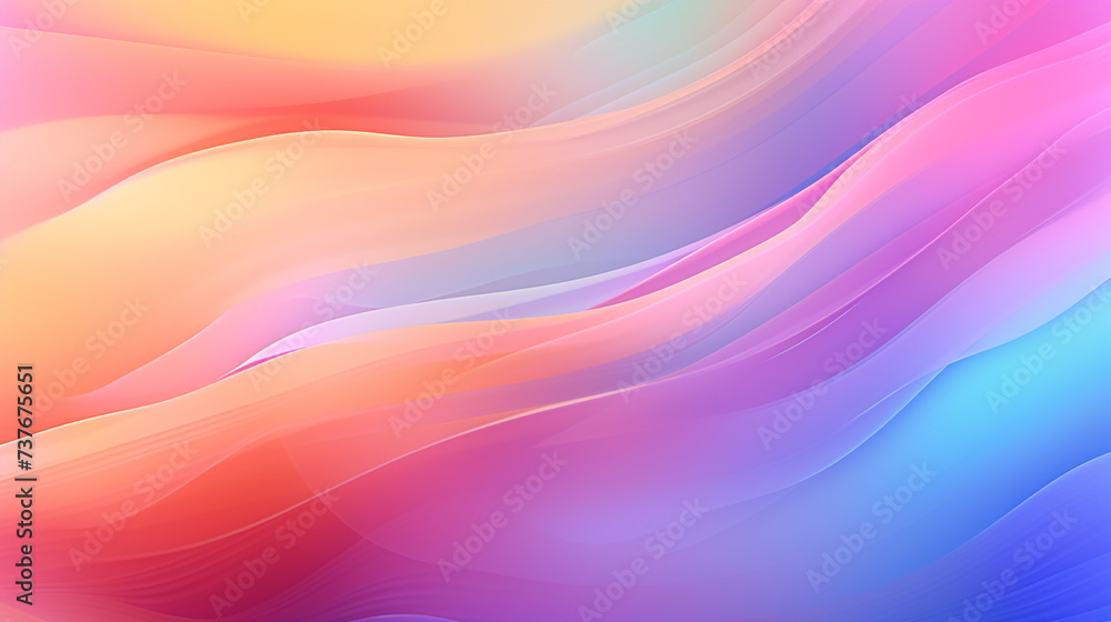 Flowing Waves Soft Silk Texture in Blue and Pink Illustration Flowing Waves Soft Silk Texture in Blue and Pink Illustration