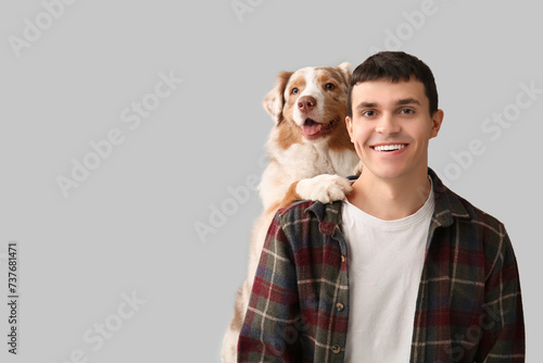 Young man with Australian S...
