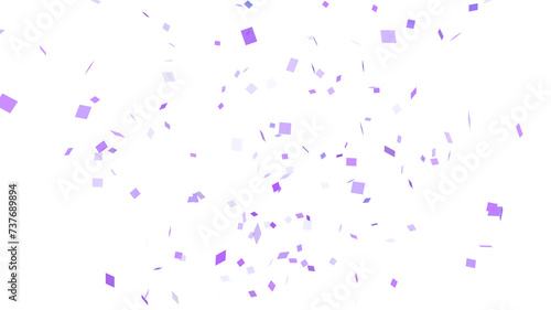 Obraz na płótnie Background material with dancing purple confetti 紫色の紙吹雪が舞う背景素材