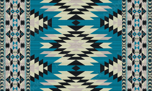 American tribal ethnic native pattern.Traditional Navajo,Aztec,Apache,Southwest and Mexican style fabric pattern.Abstract vector motifs pattern.For fabric,clothing,blanket,carpet,woven,wrap,decoration