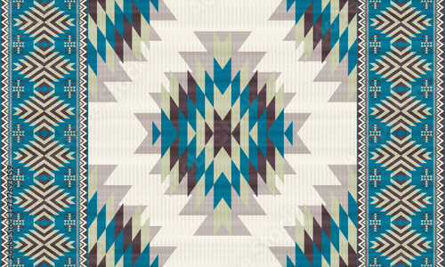 American tribal ethnic native pattern.Traditional Navajo,Aztec,Apache,Southwest and Mexican style fabric pattern.Abstract vector motifs pattern.For fabric,clothing,blanket,carpet,woven,wrap,decoration