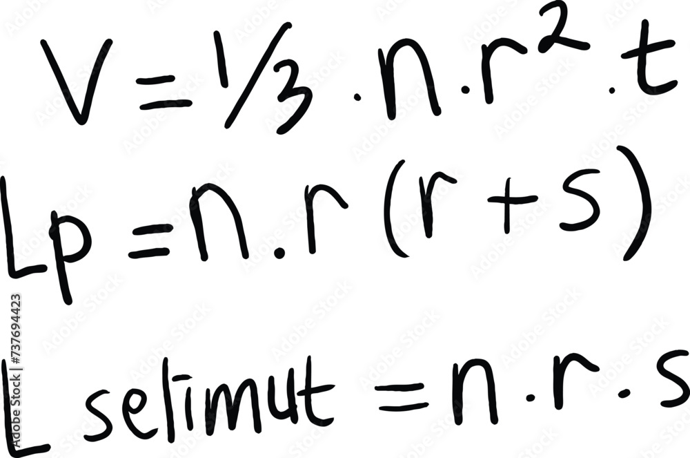 Formula of basic shape Circular Cone Formula of basic shape Circular Cone