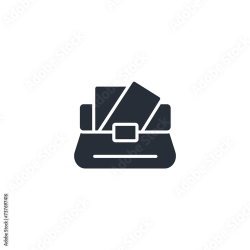 Briefcase icon. vector.Editable stroke.linear style sign for use web design,logo.Symbol illustration. © zumrotul