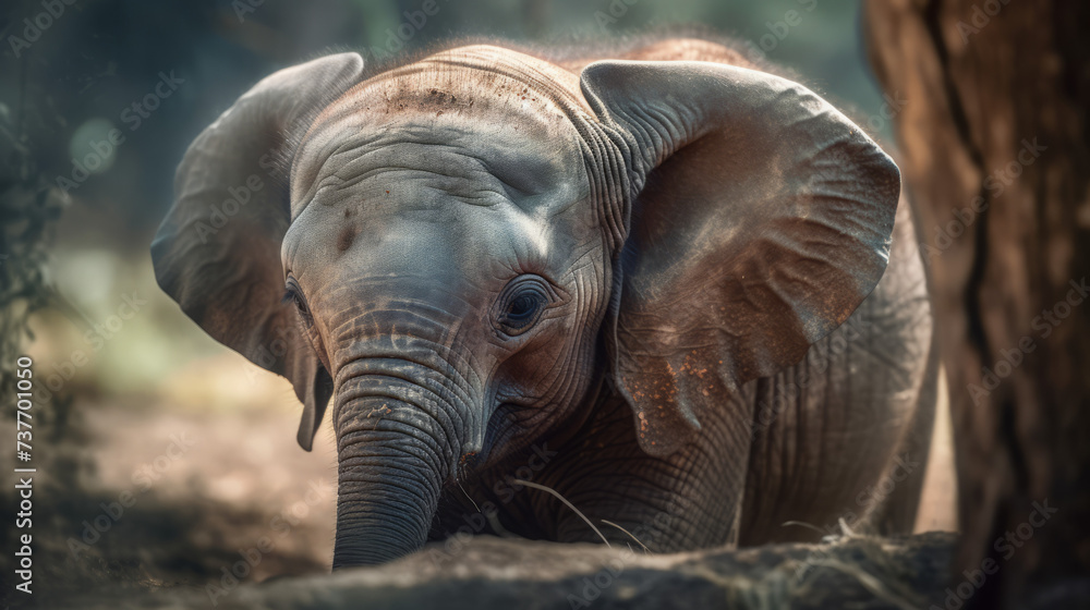 Captivating Creatures: Exploring the Majestic World of Elephants in Wildlife Sanctuaries, generative AI