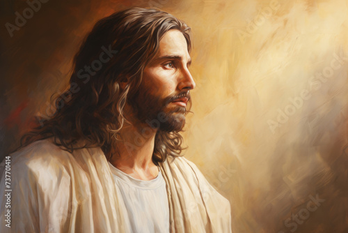 Painting of the portrait of Jesus