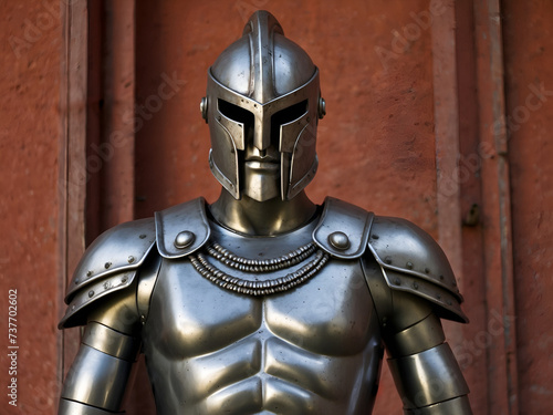 Knight in silver armor