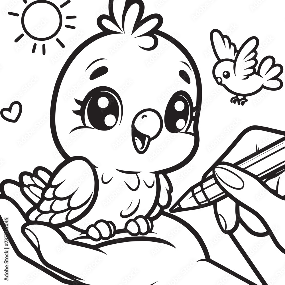 birds coloring book for kids