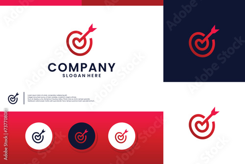 love target, very charming, logo vector template.