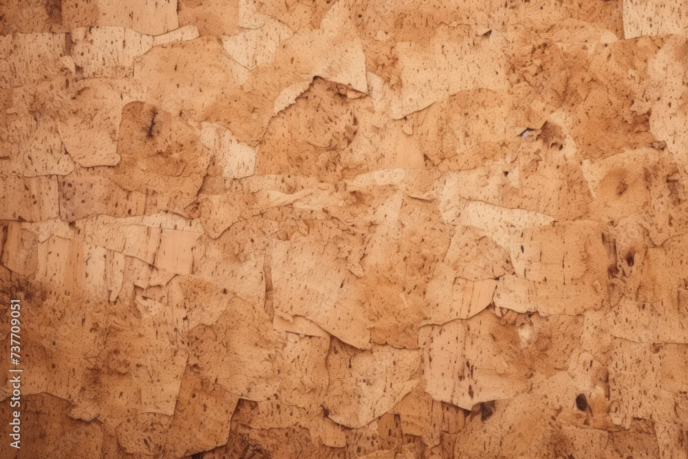 Processed collage of cork board or OSB board material texture. Background for banner, backdrop Processed collage of cork board or OSB board material texture. Background for banner, backdrop