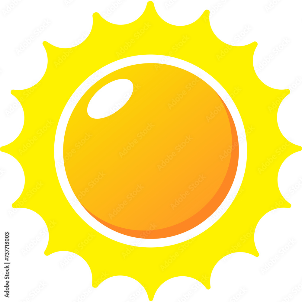Fototapeta premium Summer Sunlight Icon