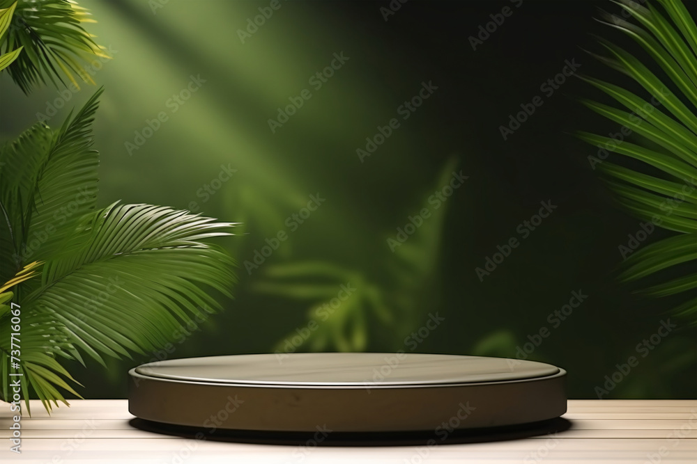 Podium mockup display for product presentation Podium mockup display for product presentation