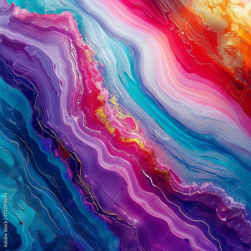 Colorful abstract fluid art texture with vibrant swirls and creative design.