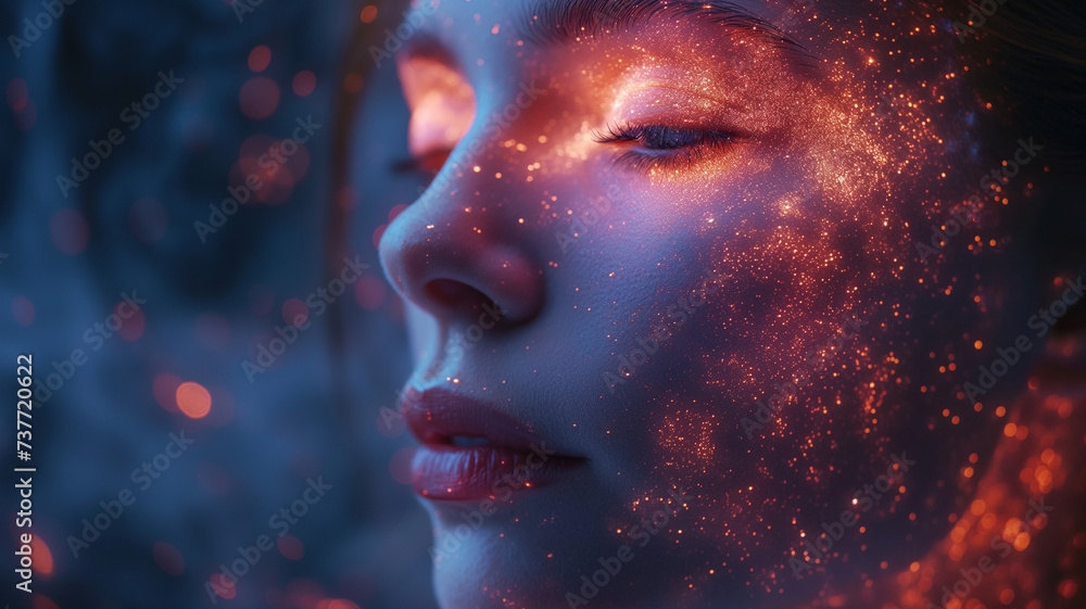 Cosmic Burst - A Stellar Sneezing Concept Illustrating a Galaxy Formation Cosmic Burst - A Stellar Sneezing Concept Illustrating a Galaxy Formation