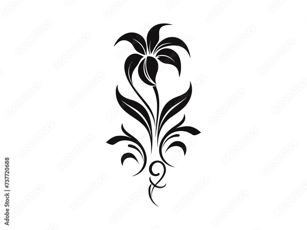 Beautiful minimalist flower illustration art. Beautiful minimalist flower illustration art.