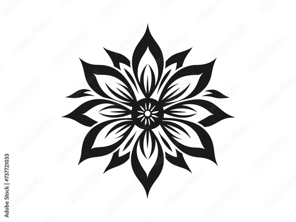 Beautiful minimalist flower illustration art. Beautiful minimalist flower illustration art.