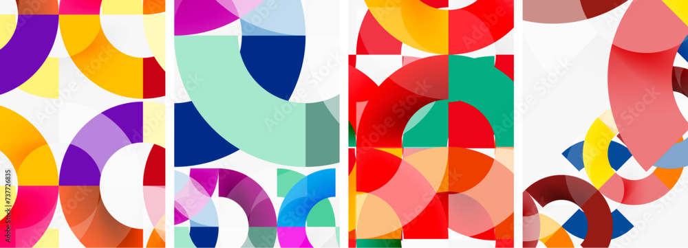 Set of round lines and circles poster backgrounds. Vector illustration For Wallpaper, Banner, Background, Card, Book Illustration, landing page Set of round lines and circles poster backgrounds. Vector illustration For Wallpaper, Banner, Background, Card, Book Illustration, landing page
