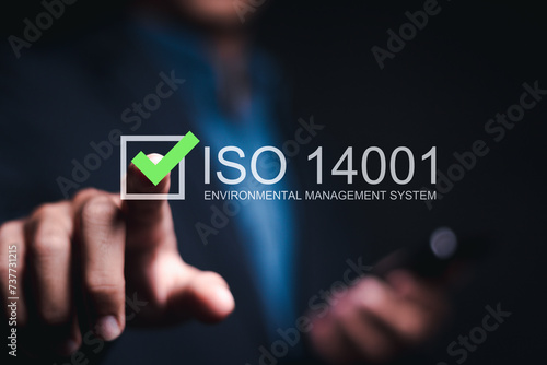 Canvas Print ISO 14001 concept