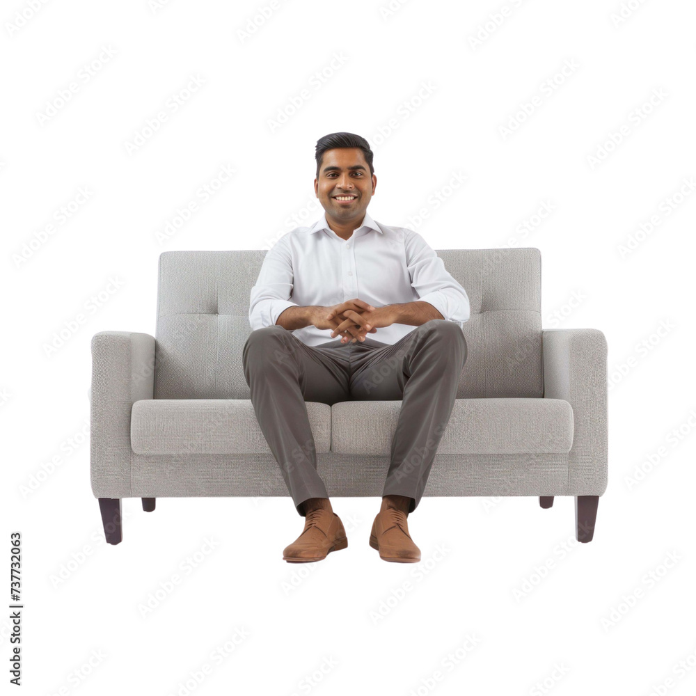 _Indian_businessman_Sitting_on_the_sofa
