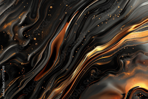 Abstract background image with a luxurious gold liquid metal motif Abstraktes Hintergrundbild mit einem luxuriösen Gold-Flüssigmetall-Motivラグジュアリー感がある金の液体金属をモチーフにした抽象的な背景画像