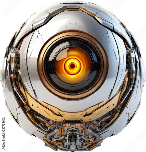 eye of robot,robot eye,internet watcher about security network isolated on white or transparent background,transparency