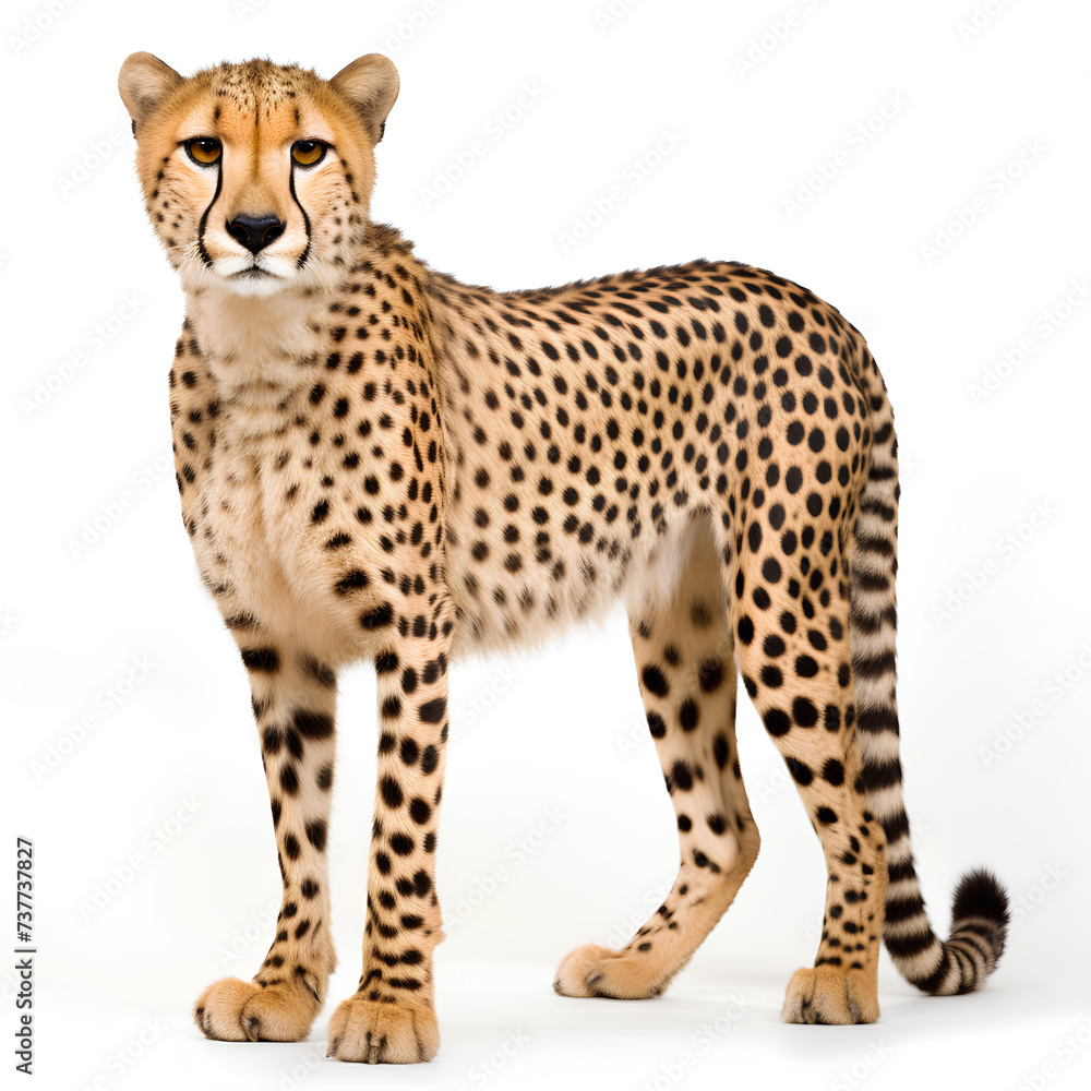 leopard in front of a white background leopard in front of a white background