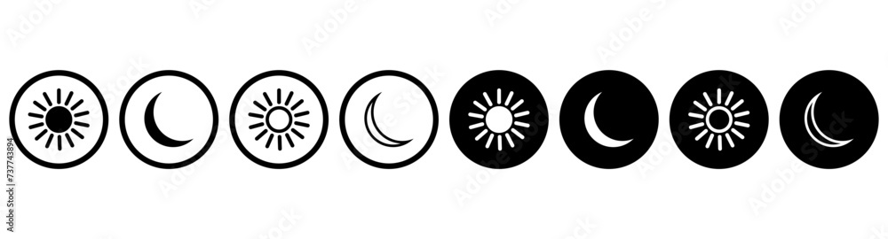 day and night, dark and light mood icon.Healthy lifestyle. Outline isolated user interface elements for night, day themes. Editable stroke. day and night, dark and light mood icon.Healthy lifestyle. Outline isolated user interface elements for night, day themes. Editable stroke.