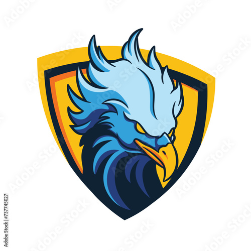 Blue Fenix Esports Mascot Logo Design