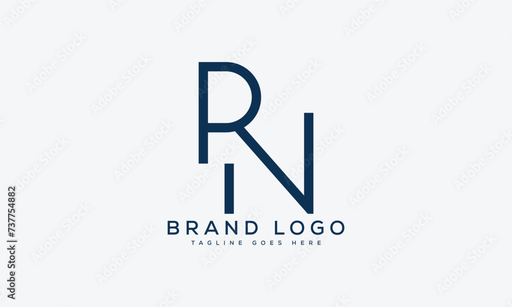 letter RN logo design vector template design for brand. letter RN logo design vector template design for brand.