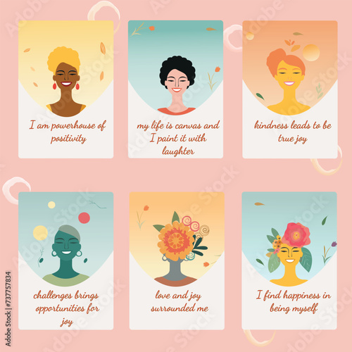 Vector life inspirational quote design set with elegant and beautiful design