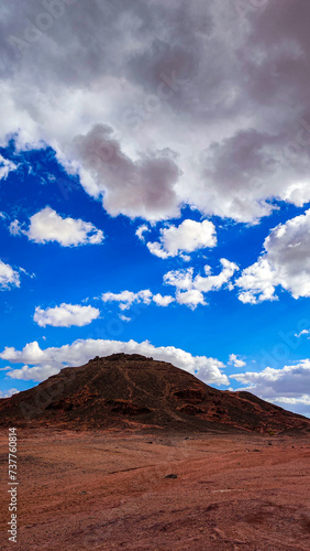 mountains and clouds