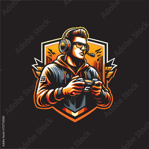 pro player logo designed in an esports style