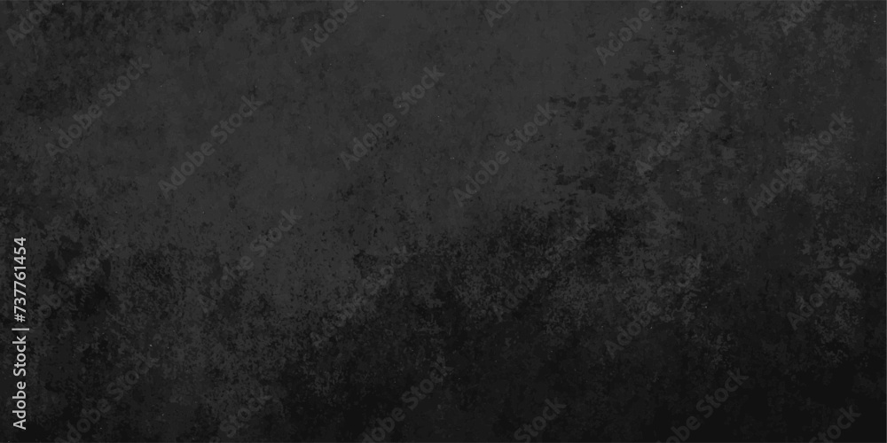 Black panorama of ancient wall textured grunge abstract surface aquarelle stains.background painted cement wall decorative plaster,prolonged metal background with scratches.
