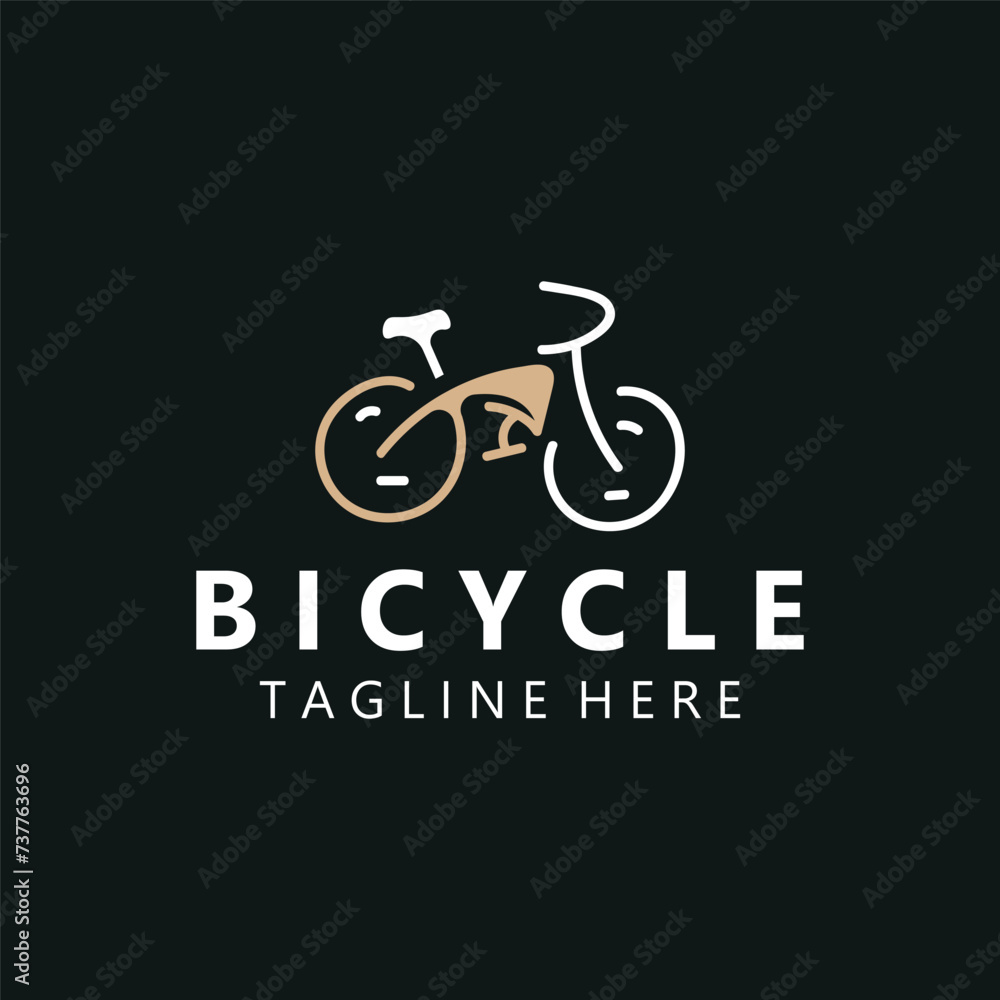 Bike Bicycle logo template design inspiration. Bicycle store Quality symbol icon vector Bike Bicycle logo template design inspiration. Bicycle store Quality symbol icon vector